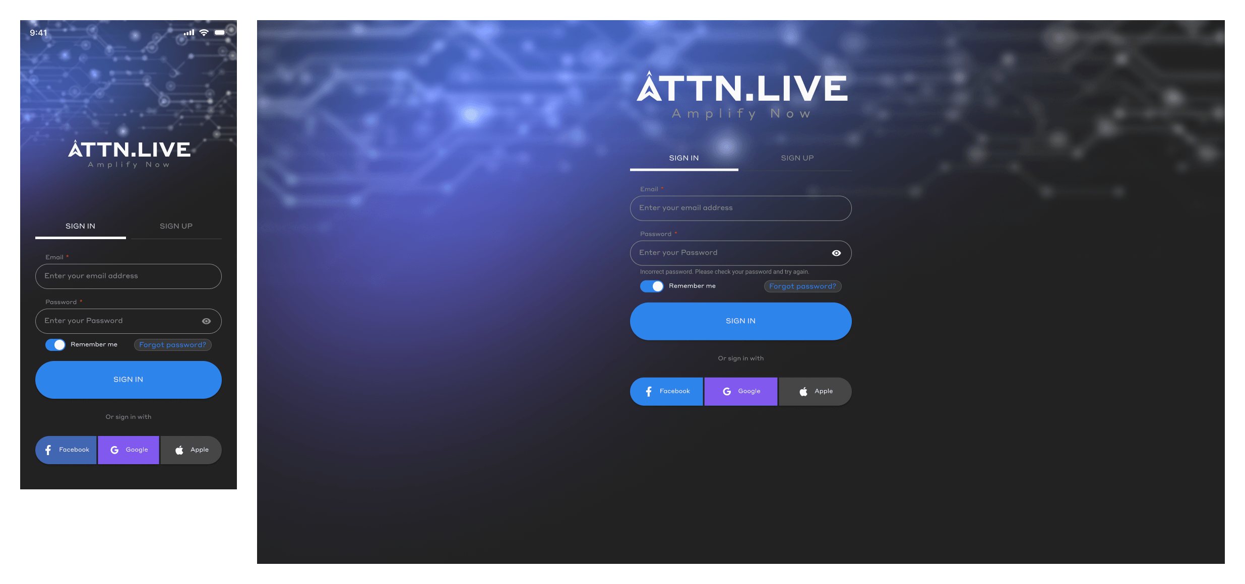 Live streaming home feed